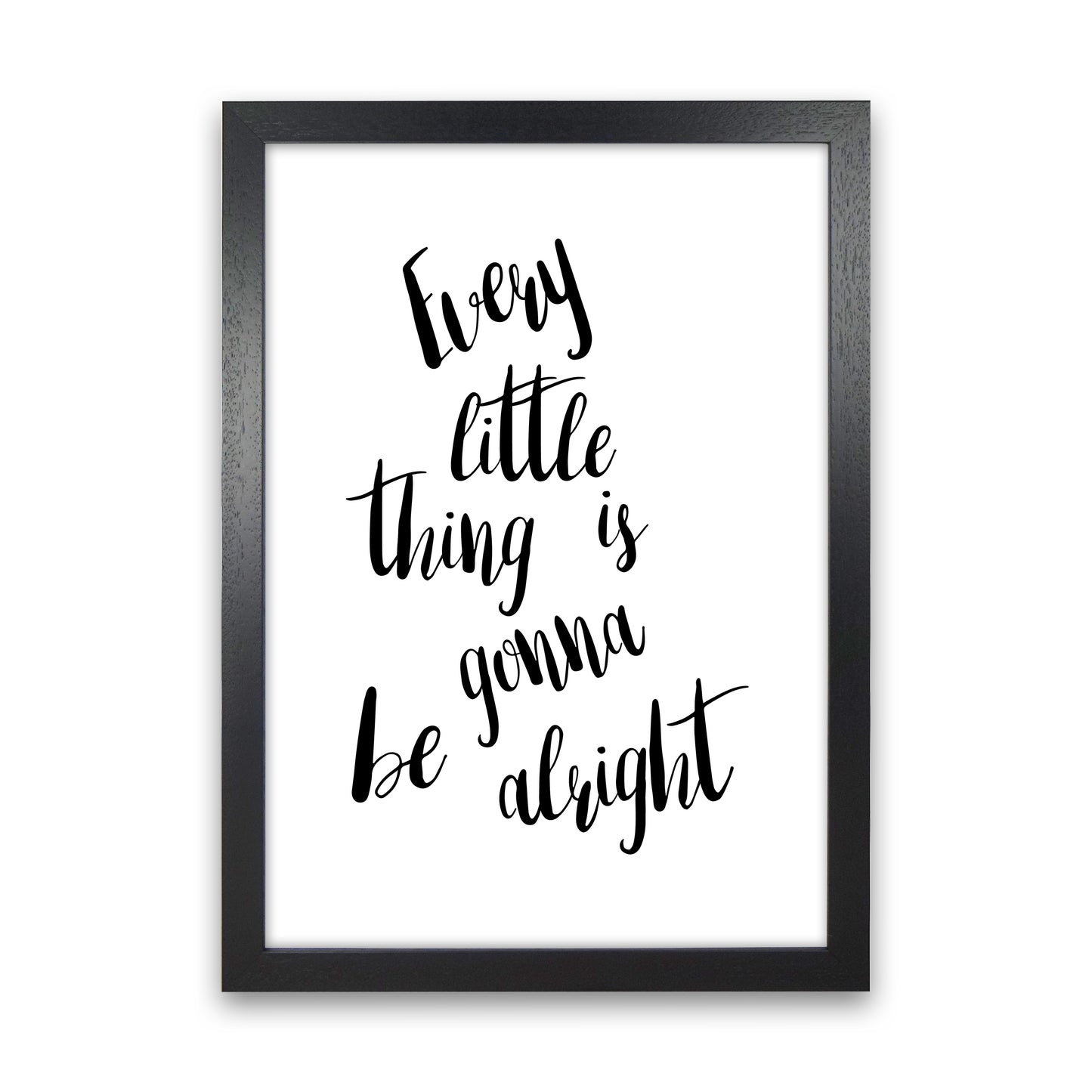 Every Little Thing Art Print by Pixy Paper Black Grain