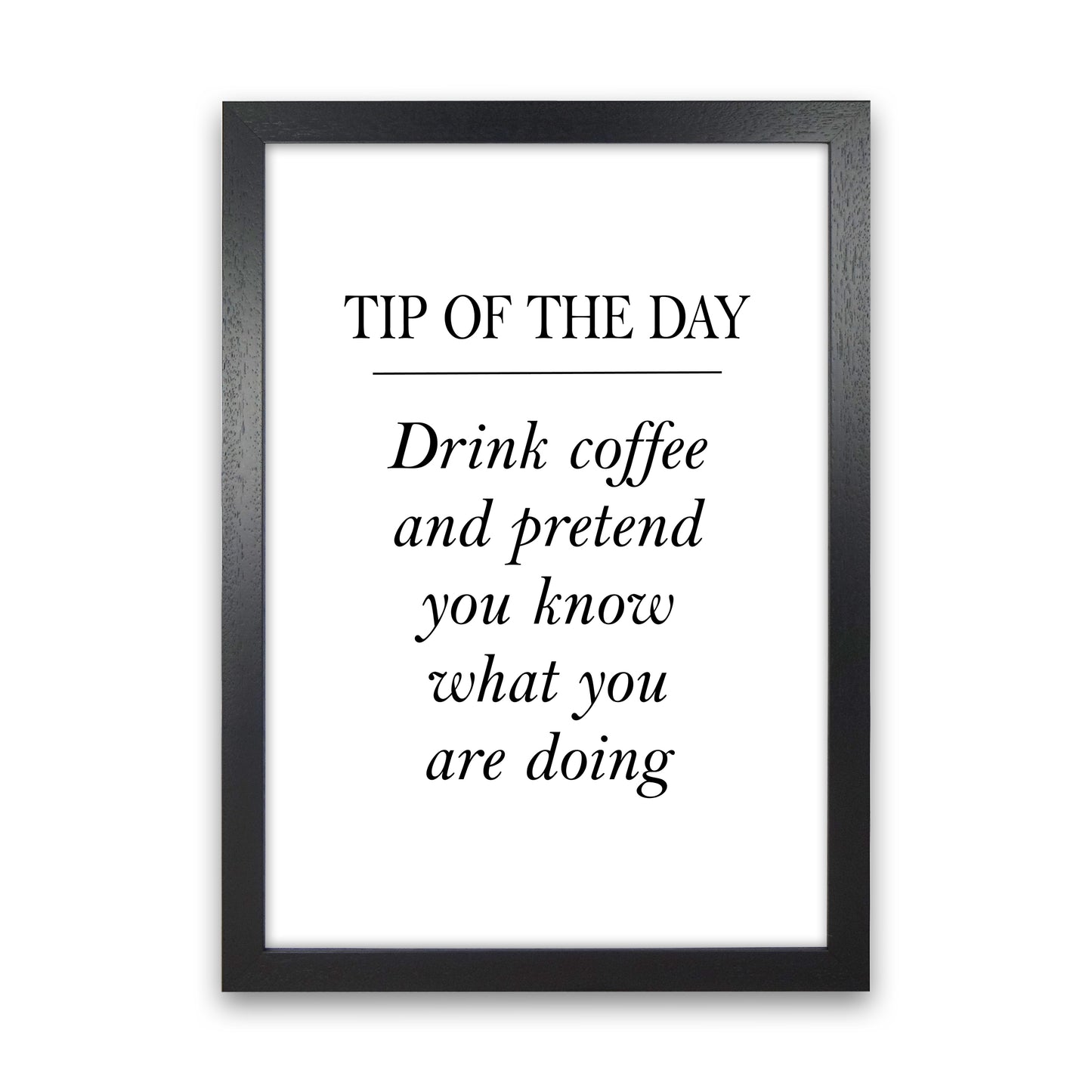 Tip Of The Day Art Print by Pixy Paper Black Grain