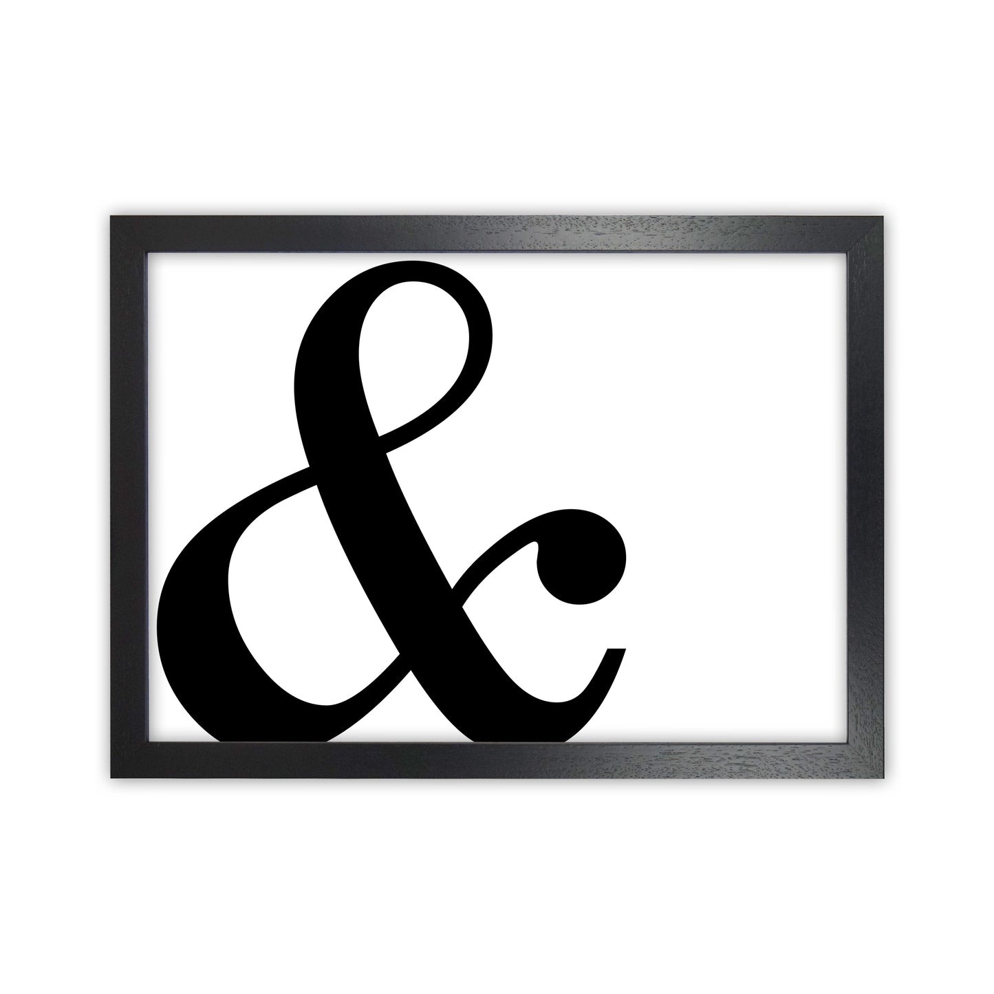 & Landscape Art Print by Pixy Paper Black Grain