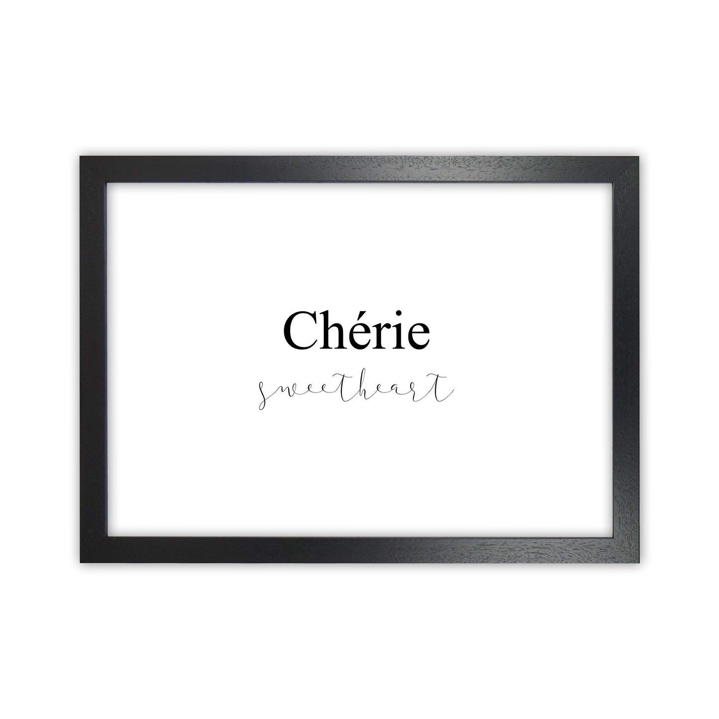 Cherie Art Print by Pixy Paper Black Grain