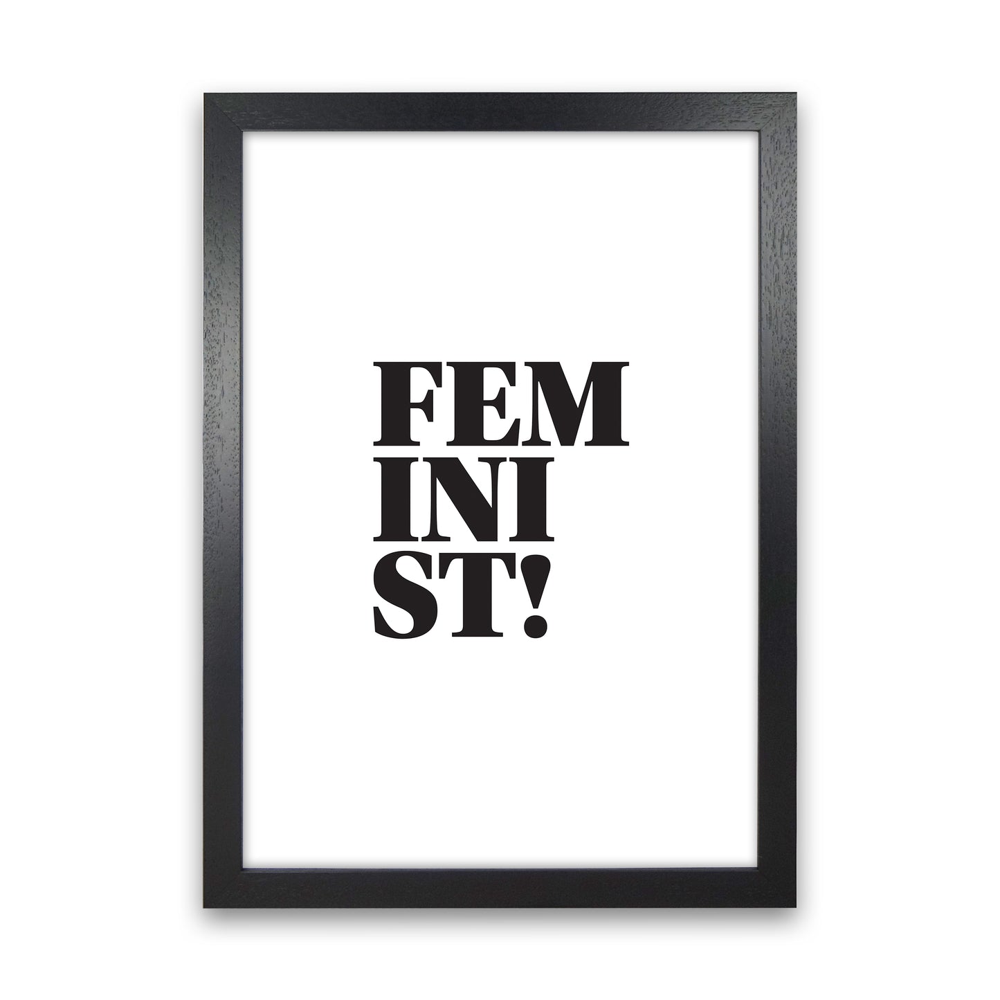Feminist Art Print by Pixy Paper Black Grain