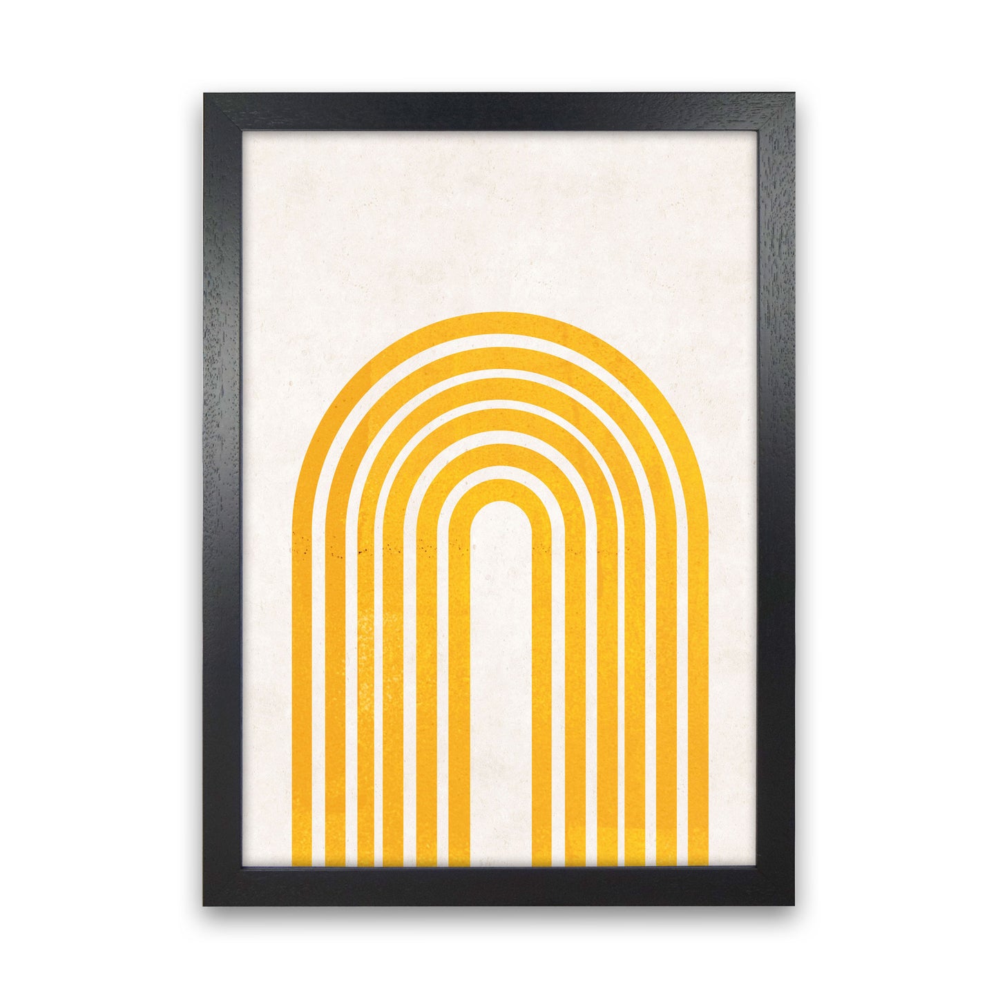 Rainbow mustard Art Print by Pixy Paper Black Grain