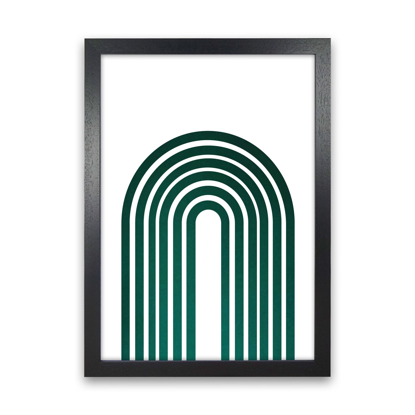 Rainbow emerald Art Print by Pixy Paper Black Grain
