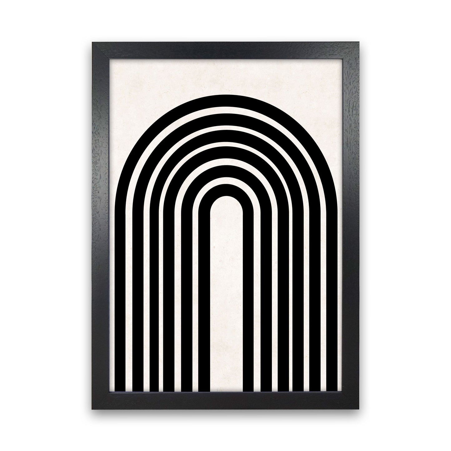 Black rainbow Art Print by Pixy Paper Black Grain