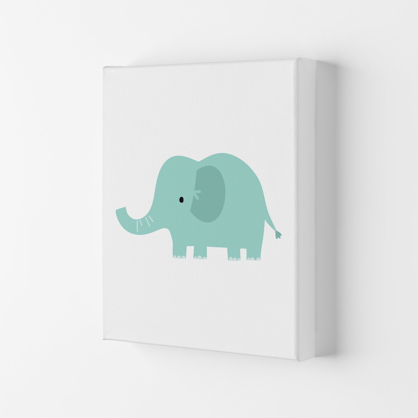 Children's Animals, Elephant Modern Print Canvas