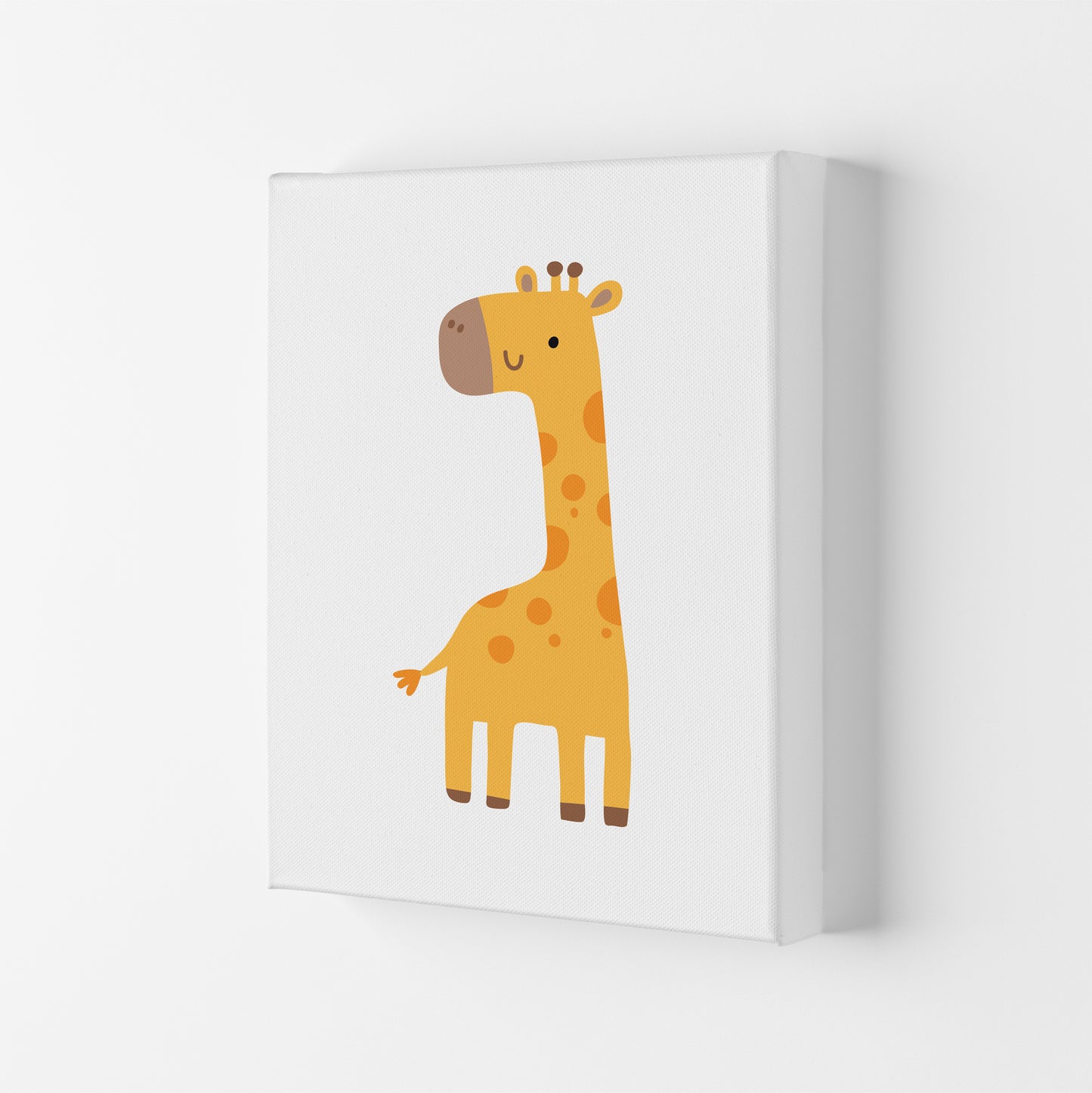 Children's Animals, Giraffe Modern Print Canvas