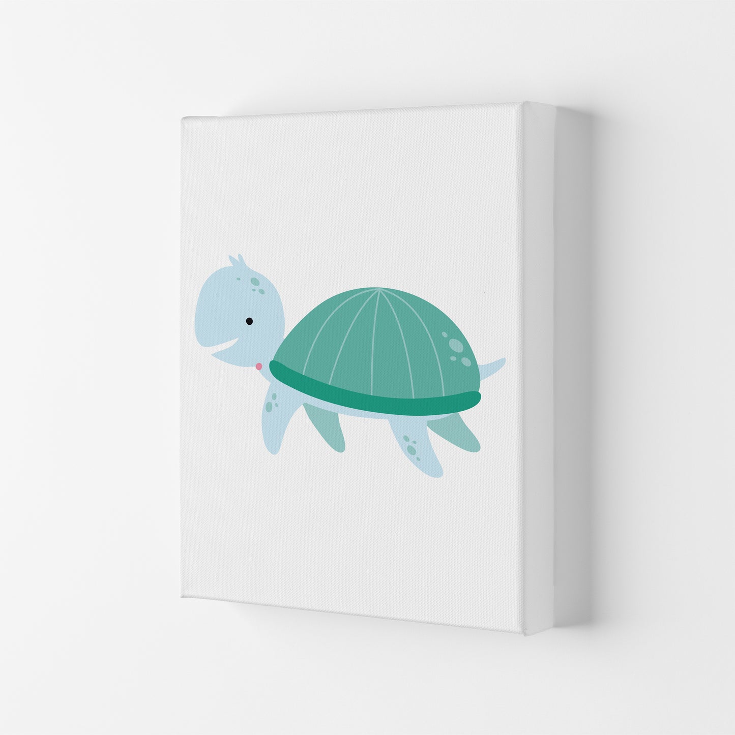 Children's Animals, Turtle Modern Print Canvas