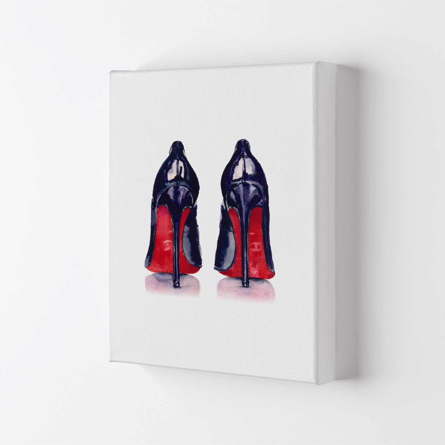 Black High Heels Modern Print Canvas
