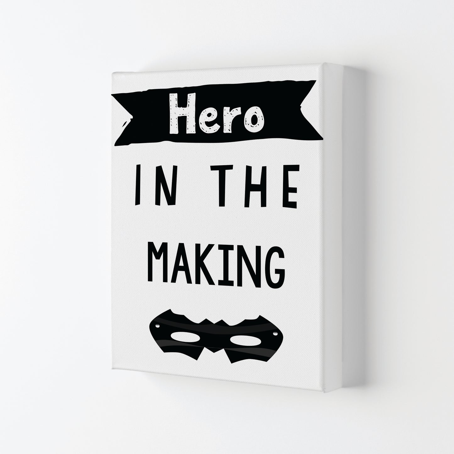 Hero In The Making Framed Nursey Wall Art Print Canvas