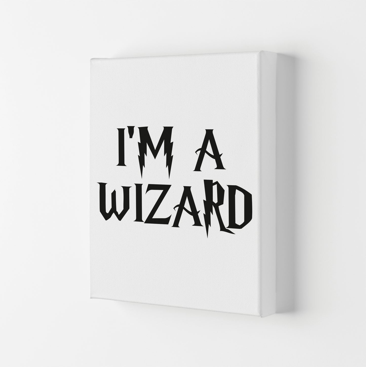 I'm A Wizard Framed Typography Wall Art Print Canvas