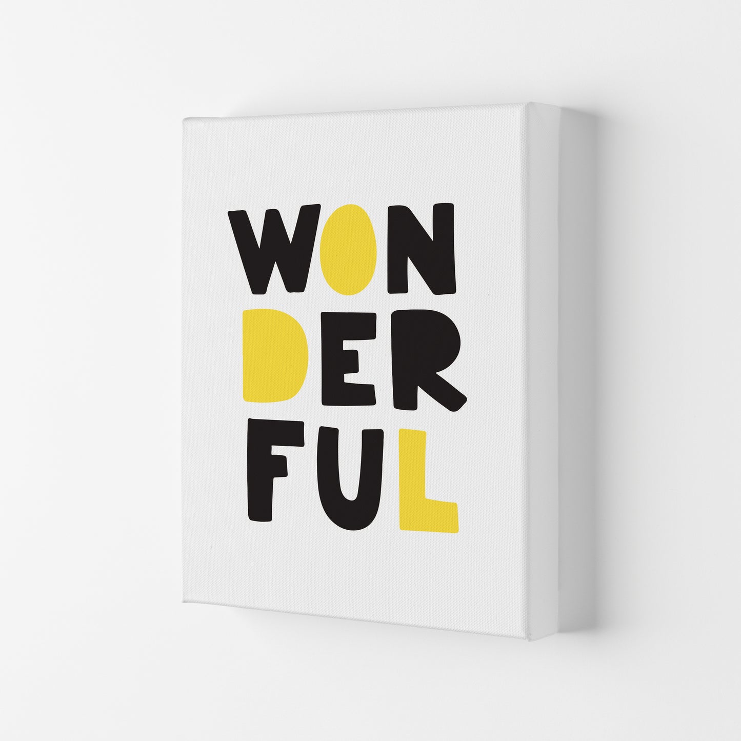 Wonderful Black And Yellow Framed Nursey Wall Art Print Canvas