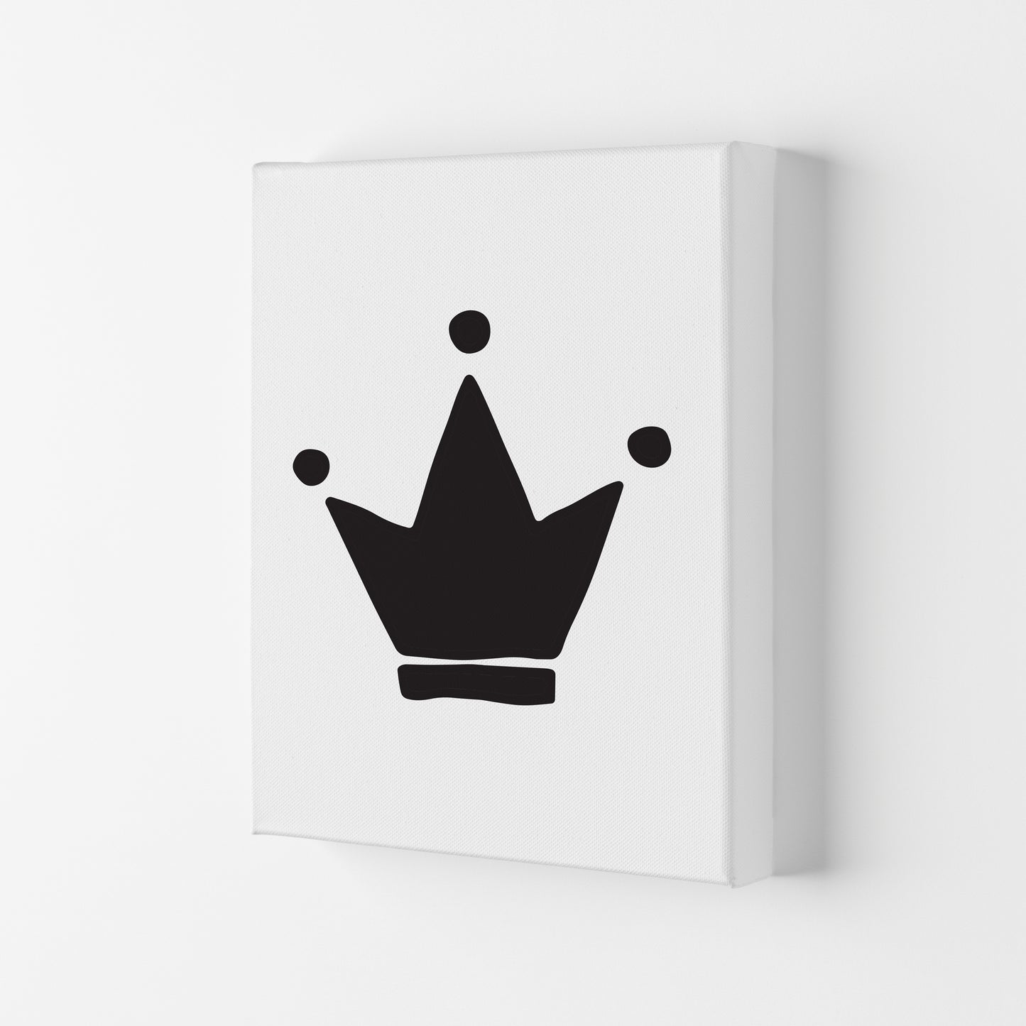 Black Crown Modern Print Canvas
