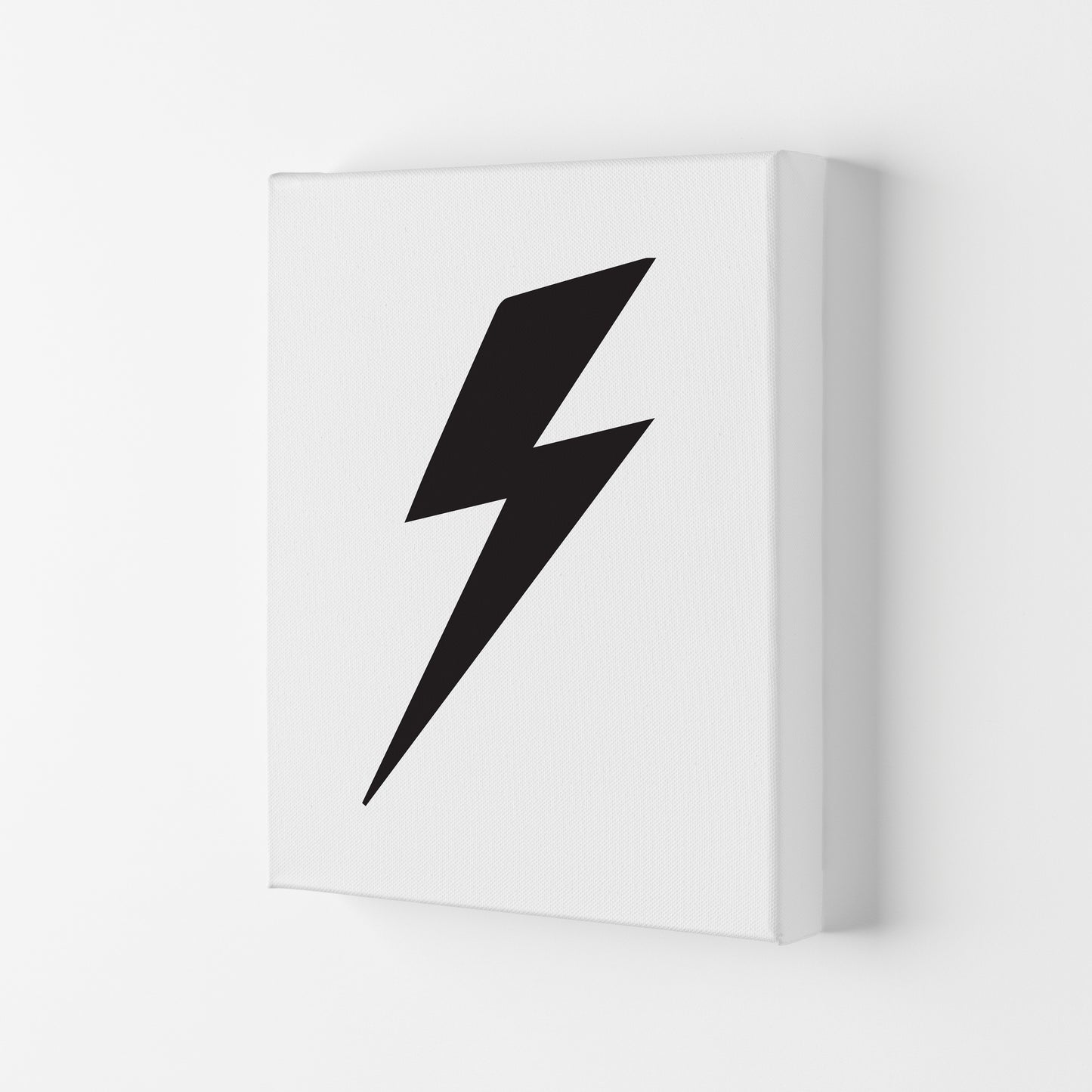 Lightning Bolt Framed Nursey Wall Art Print Canvas