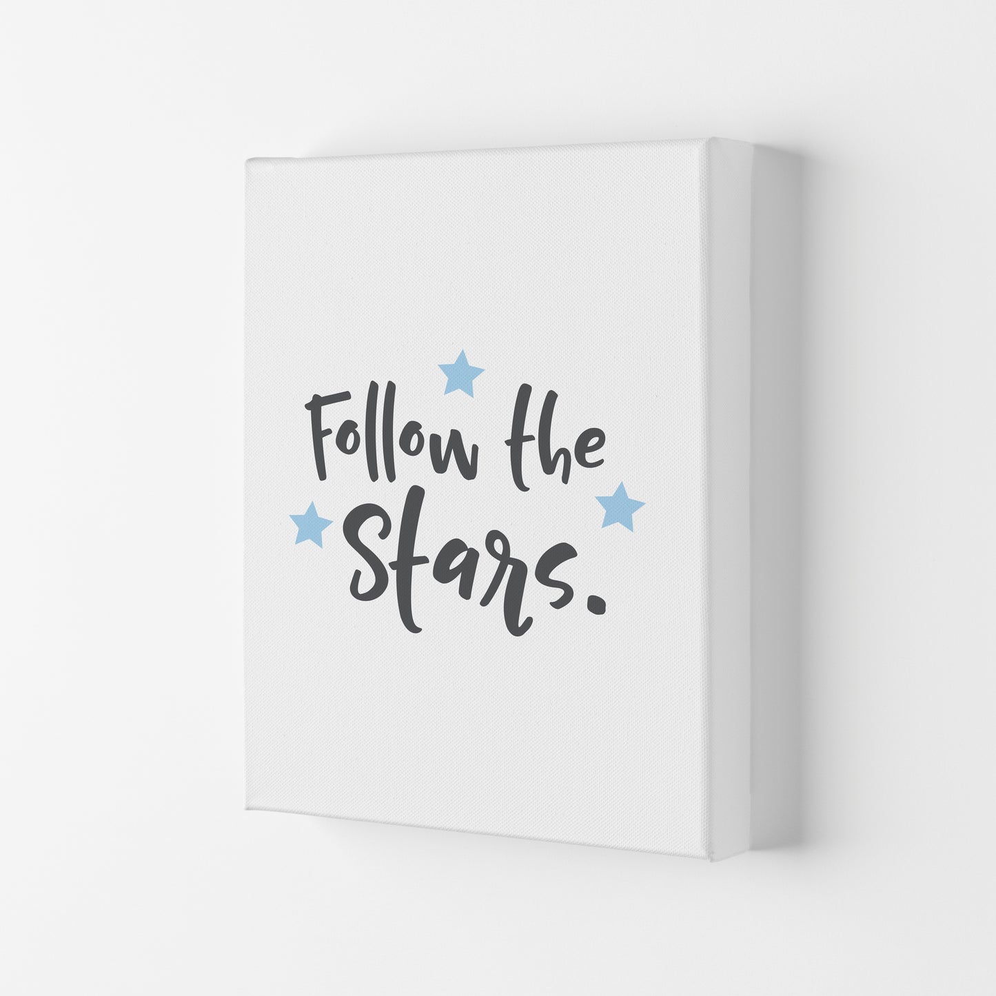 Follow The Stars Framed Typography Wall Art Print Canvas