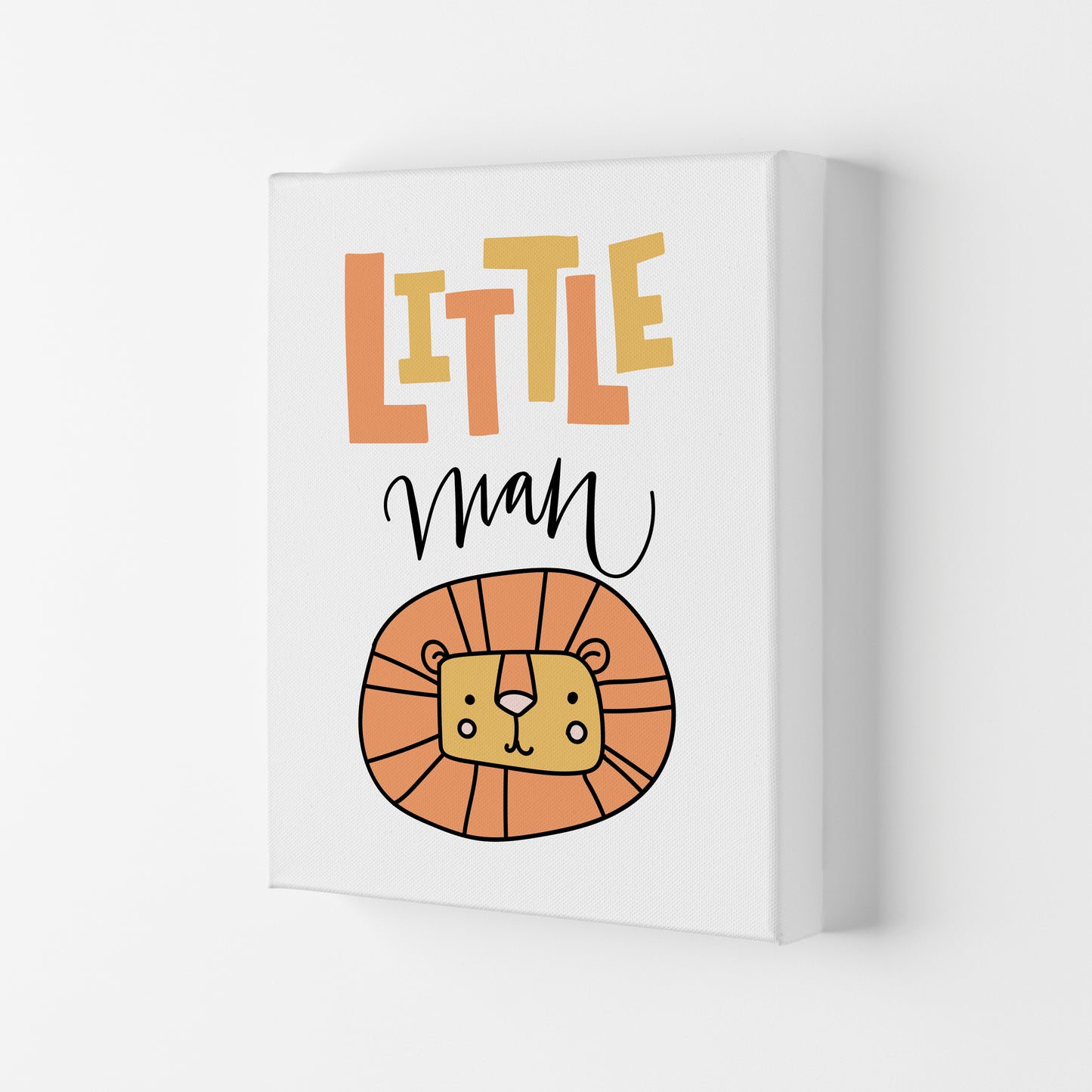 Little Lion Man Framed Nursey Wall Art Print Canvas