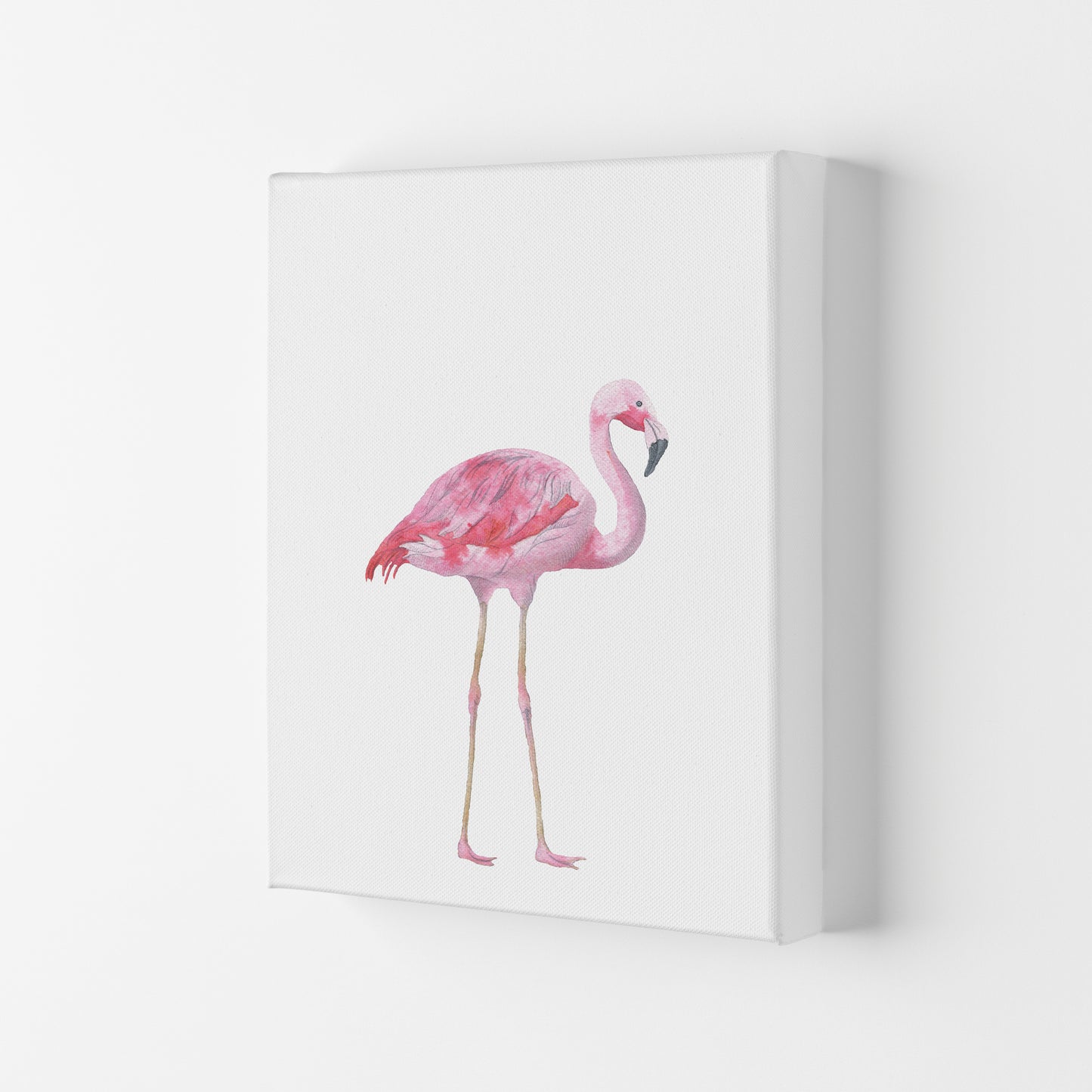 Pink Flamingo Modern Print Animal Art Print Canvas