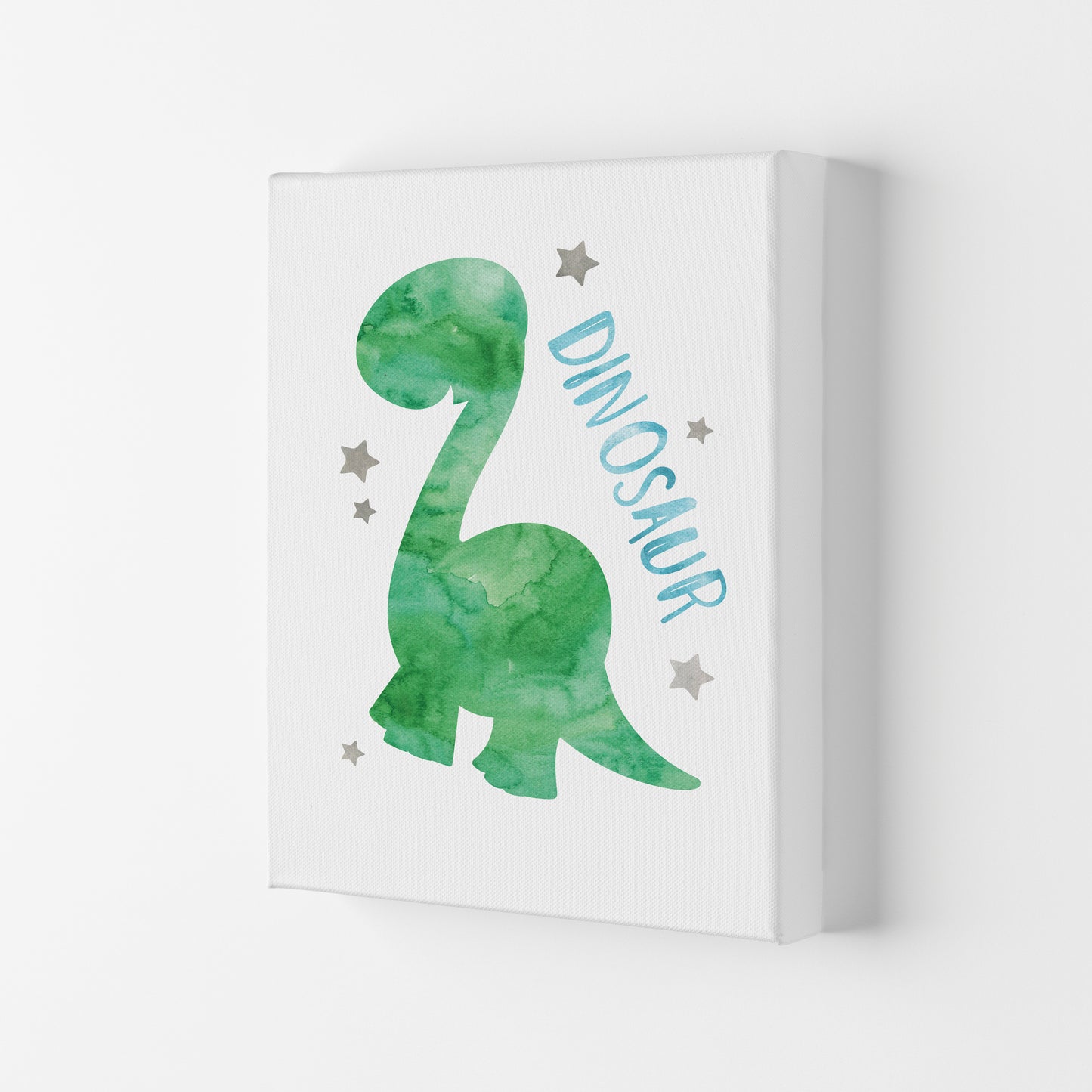 Dinosaur Watercolour Modern Print Canvas