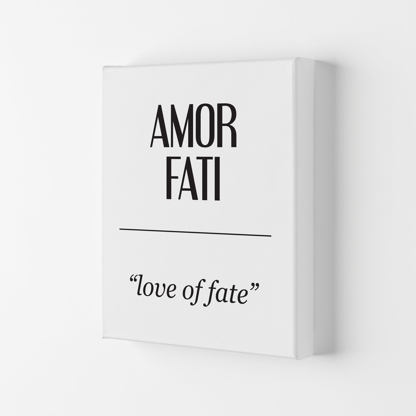 Amor Fati Framed Typography Wall Art Print Canvas
