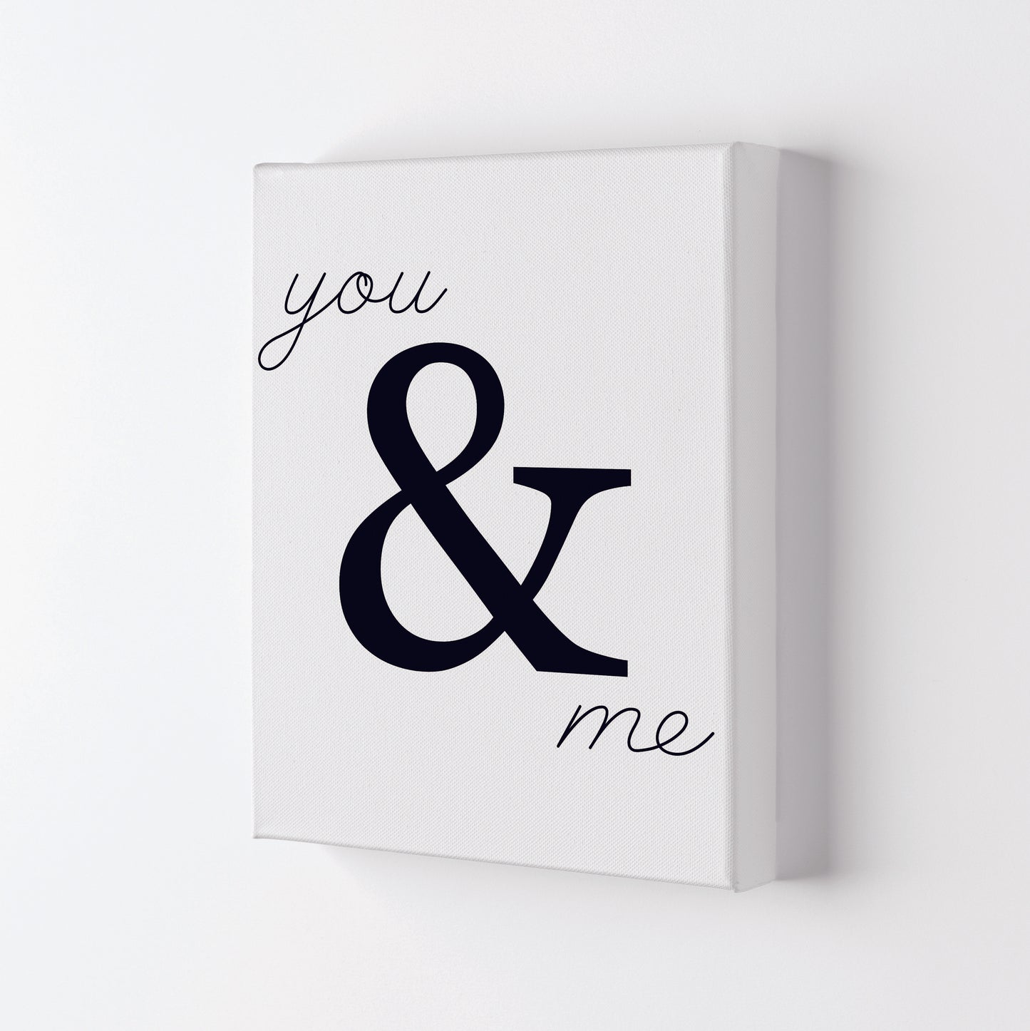 You & Me Modern Print Canvas