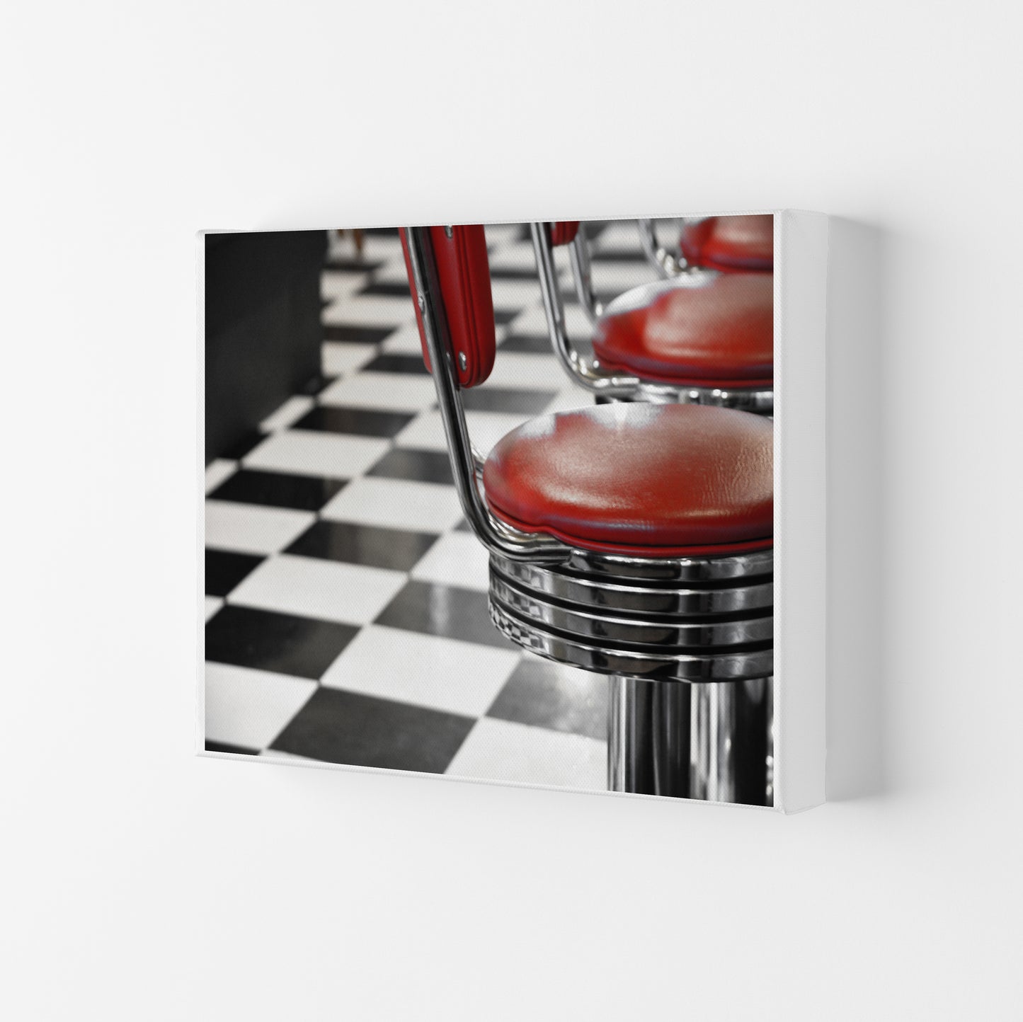 Vintage American Diner Modern Print Canvas