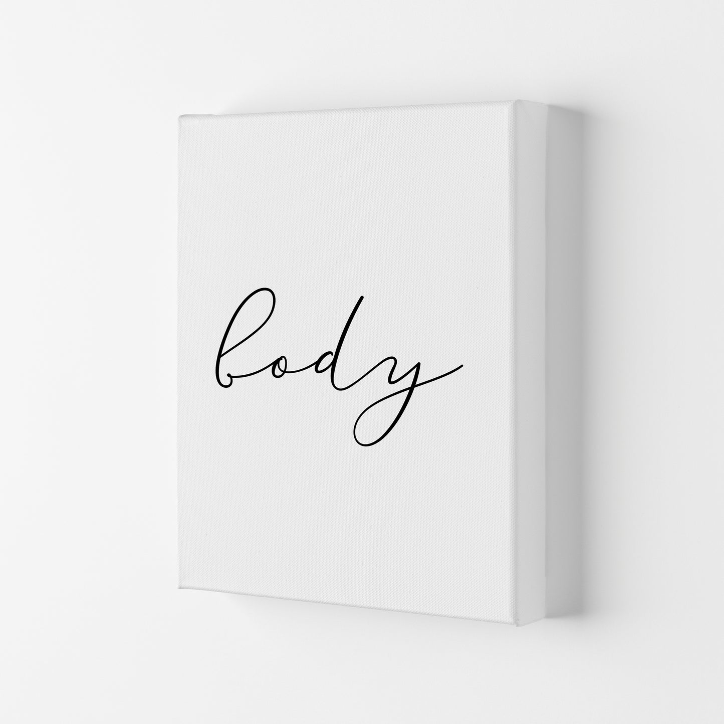 Body Framed Typography Wall Art Print Canvas