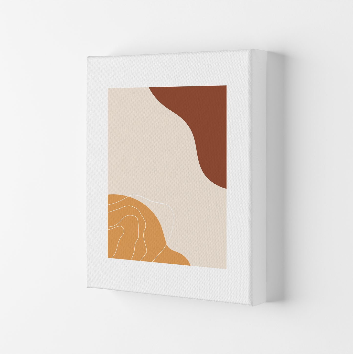Mica Sand Abstract N27 Art Print by Pixy Paper Canvas