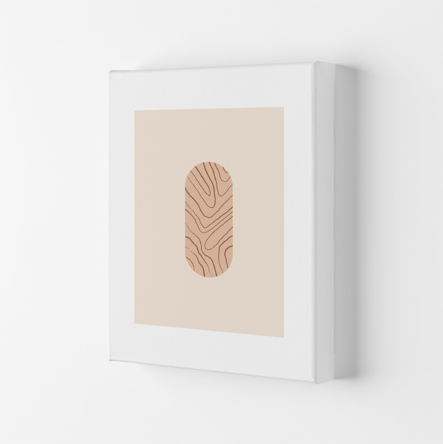 Mica Sand Leaf N12 Art Print by Pixy Paper Canvas