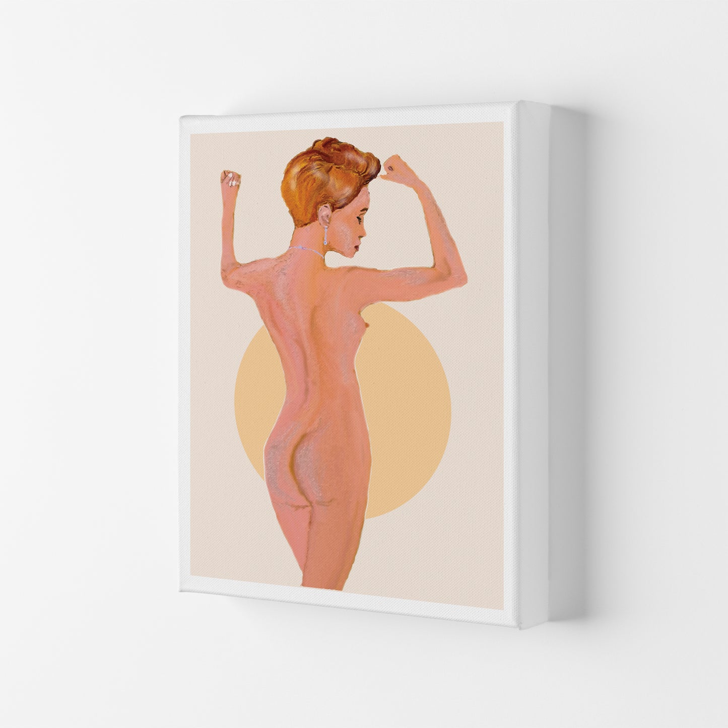 Nude Woman Art Print by Pixy Paper Canvas