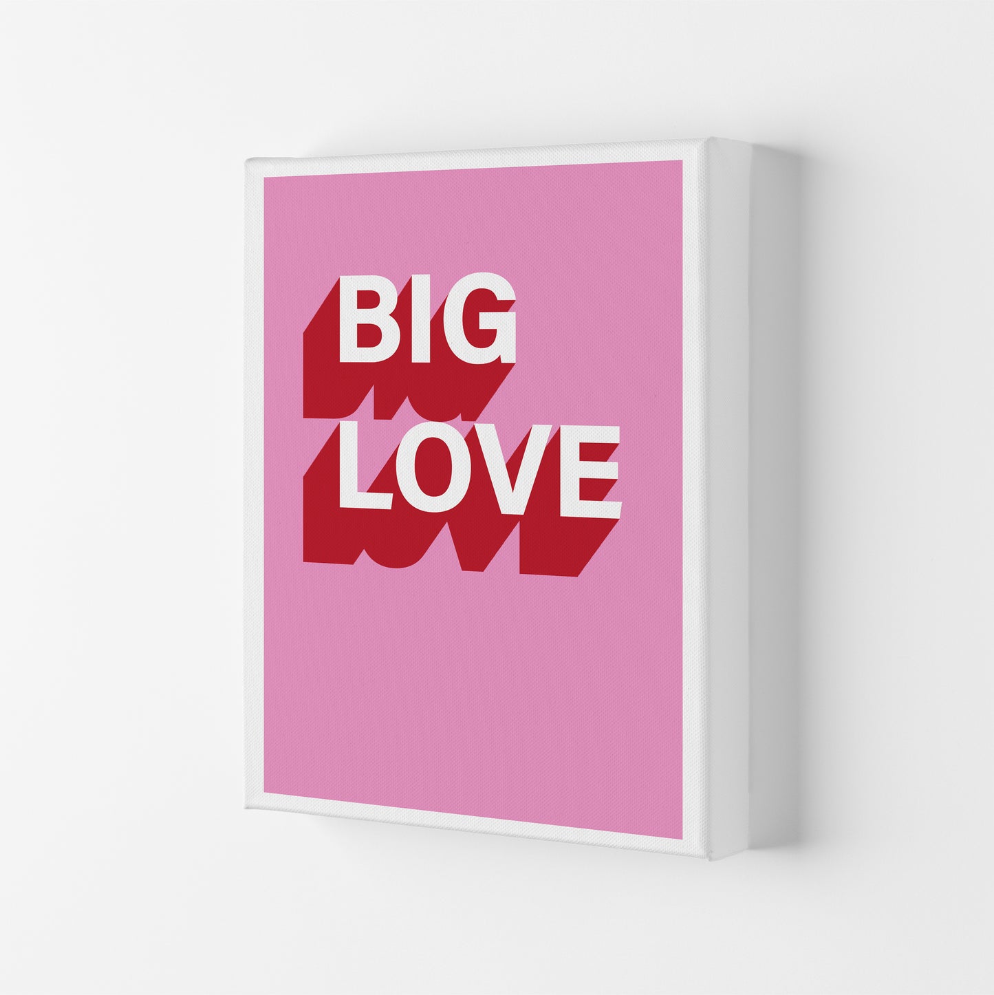 Big Love Shadow Art Print by Pixy Paper Canvas