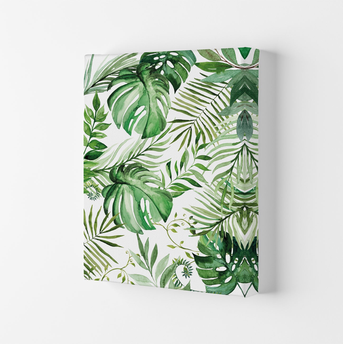 Full Page Leaves Exotic Art Print by Pixy Paper Canvas
