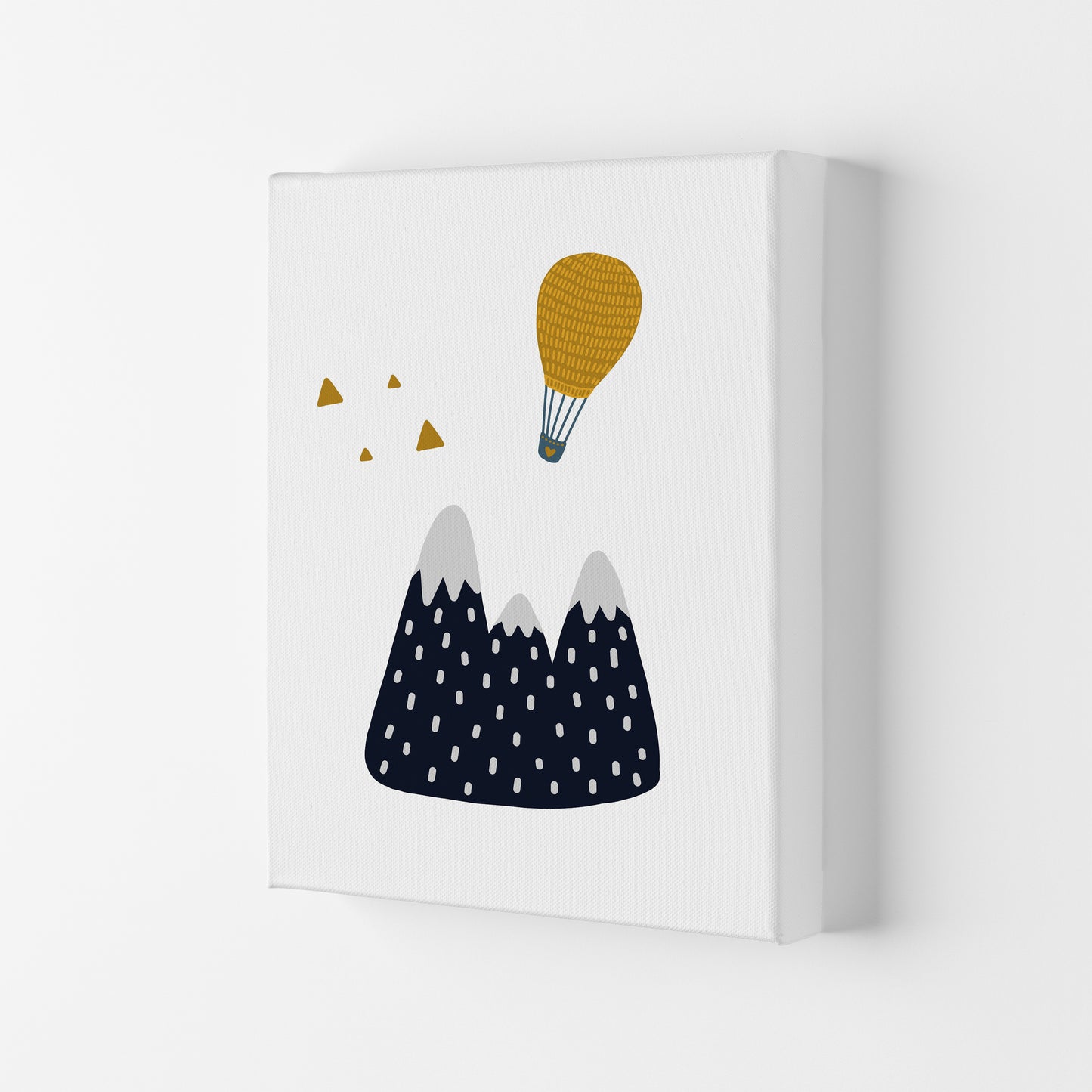 Little Explorer Hot Air Balloon Art Print by Pixy Paper Canvas