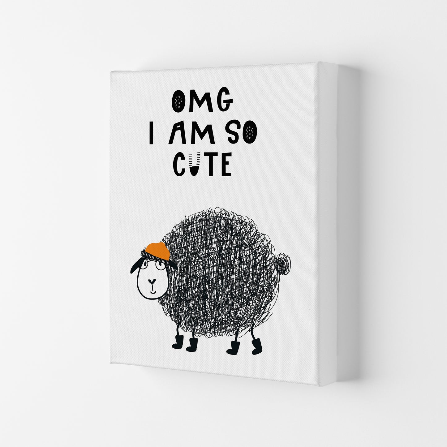 Omg I Am So Cute Animal Pop Art Print by Pixy Paper Canvas