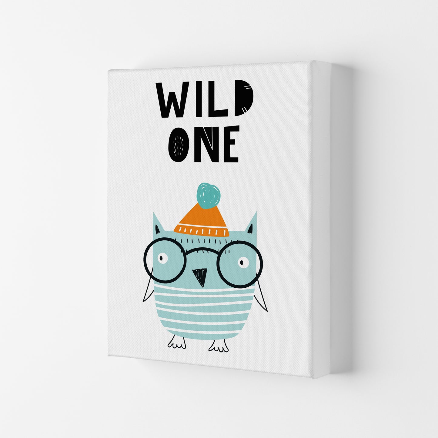 Wild One Owl Animal Pop Art Print by Pixy Paper Canvas