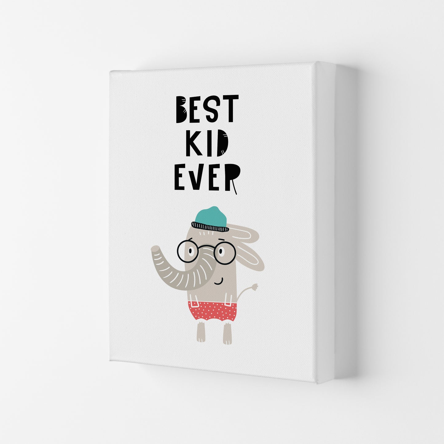 Best Kid Ever Animal Pop Art Print by Pixy Paper Canvas