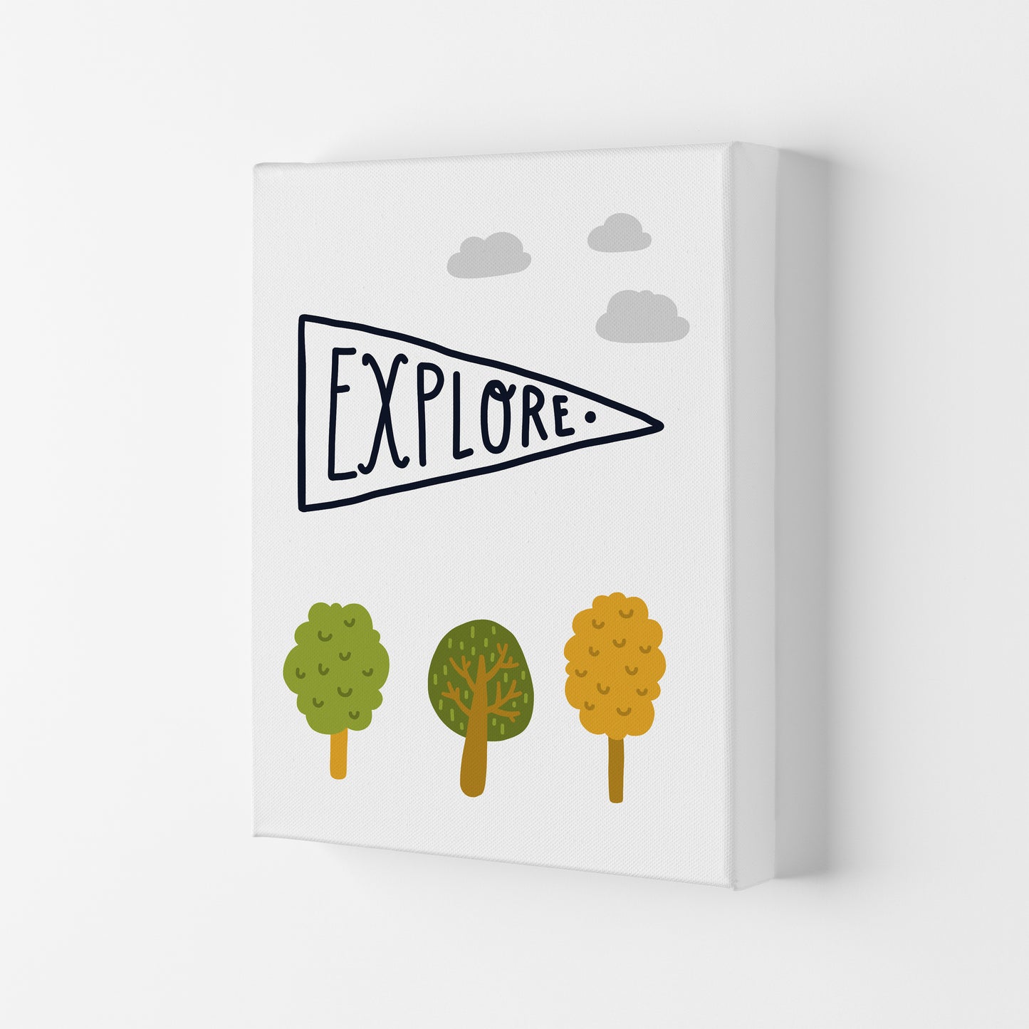 Little Explorer Sign Art Print by Pixy Paper Canvas