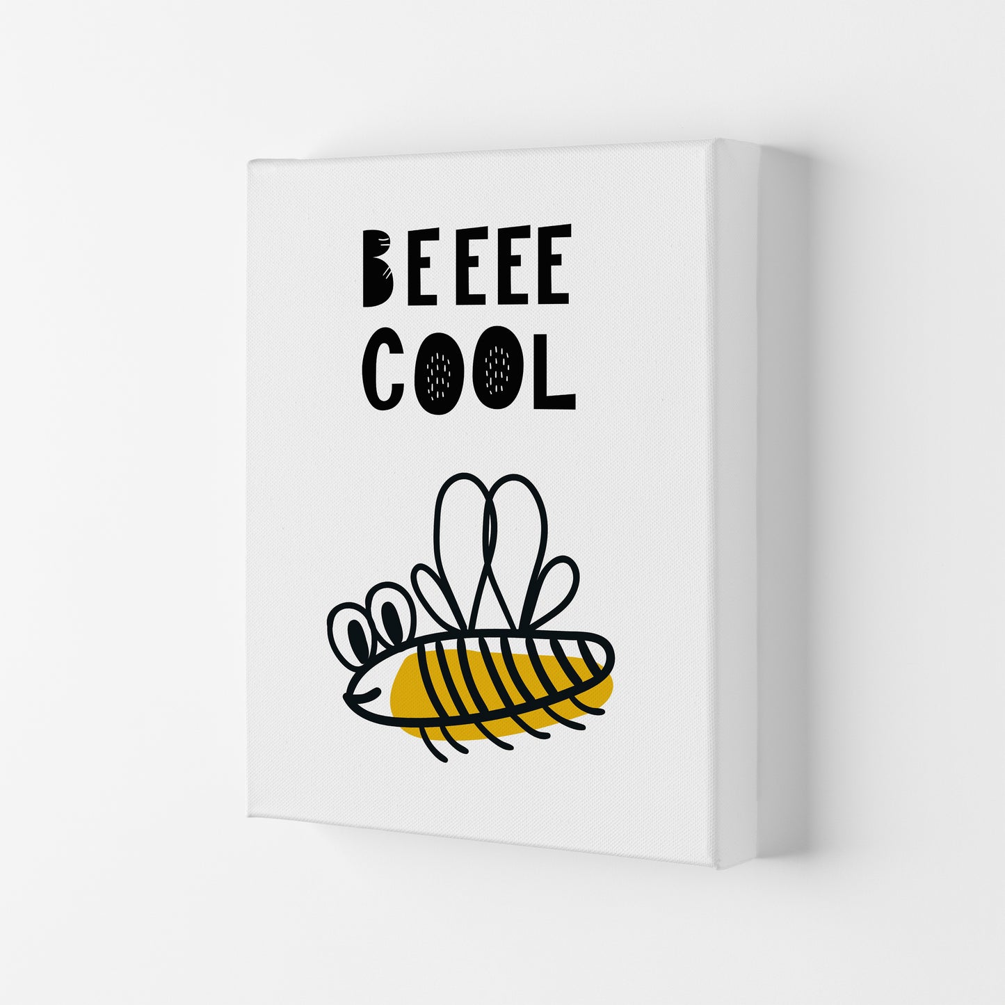 Bee Cool Animal Pop Art Print by Pixy Paper Canvas
