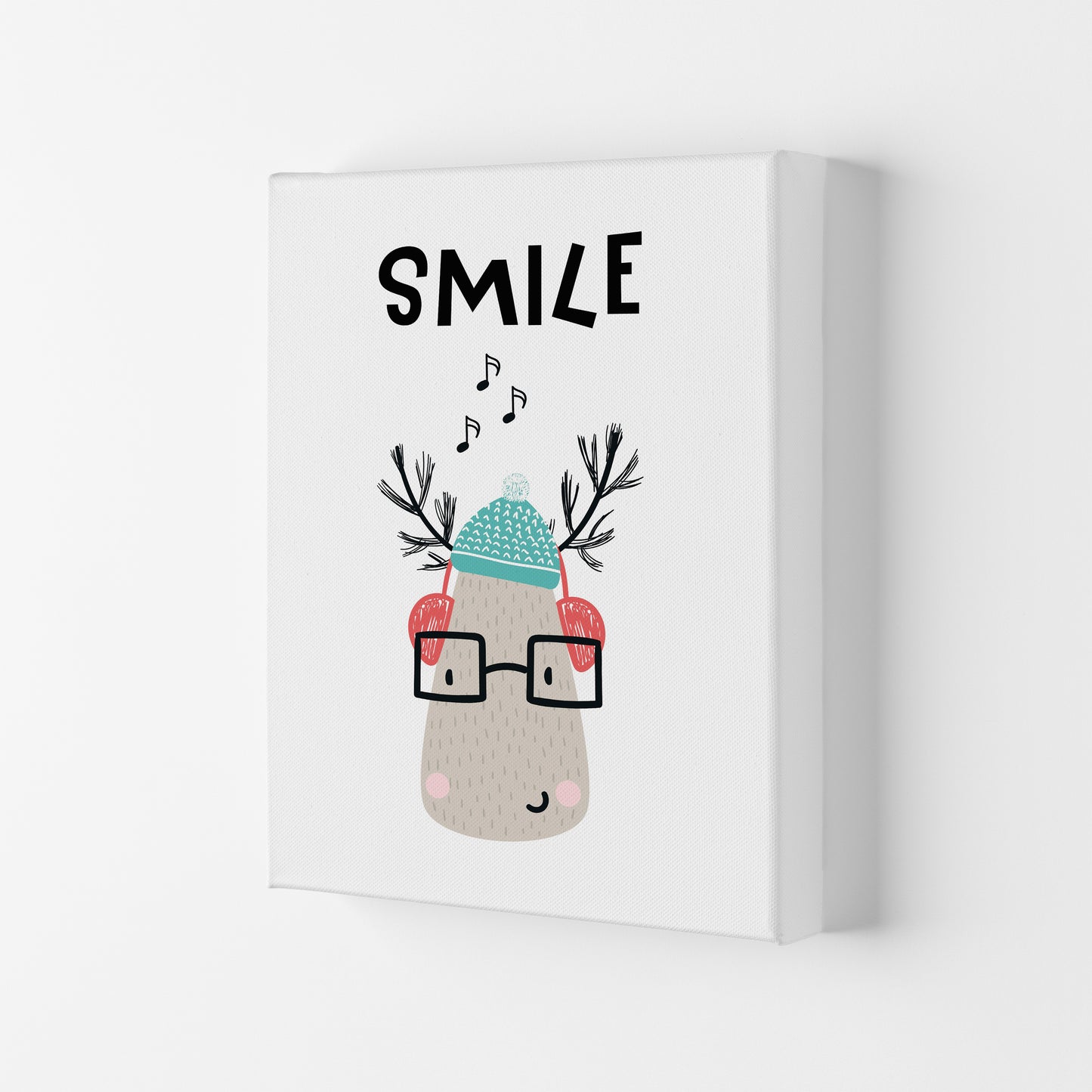 Smile Animal Pop Art Print by Pixy Paper Canvas