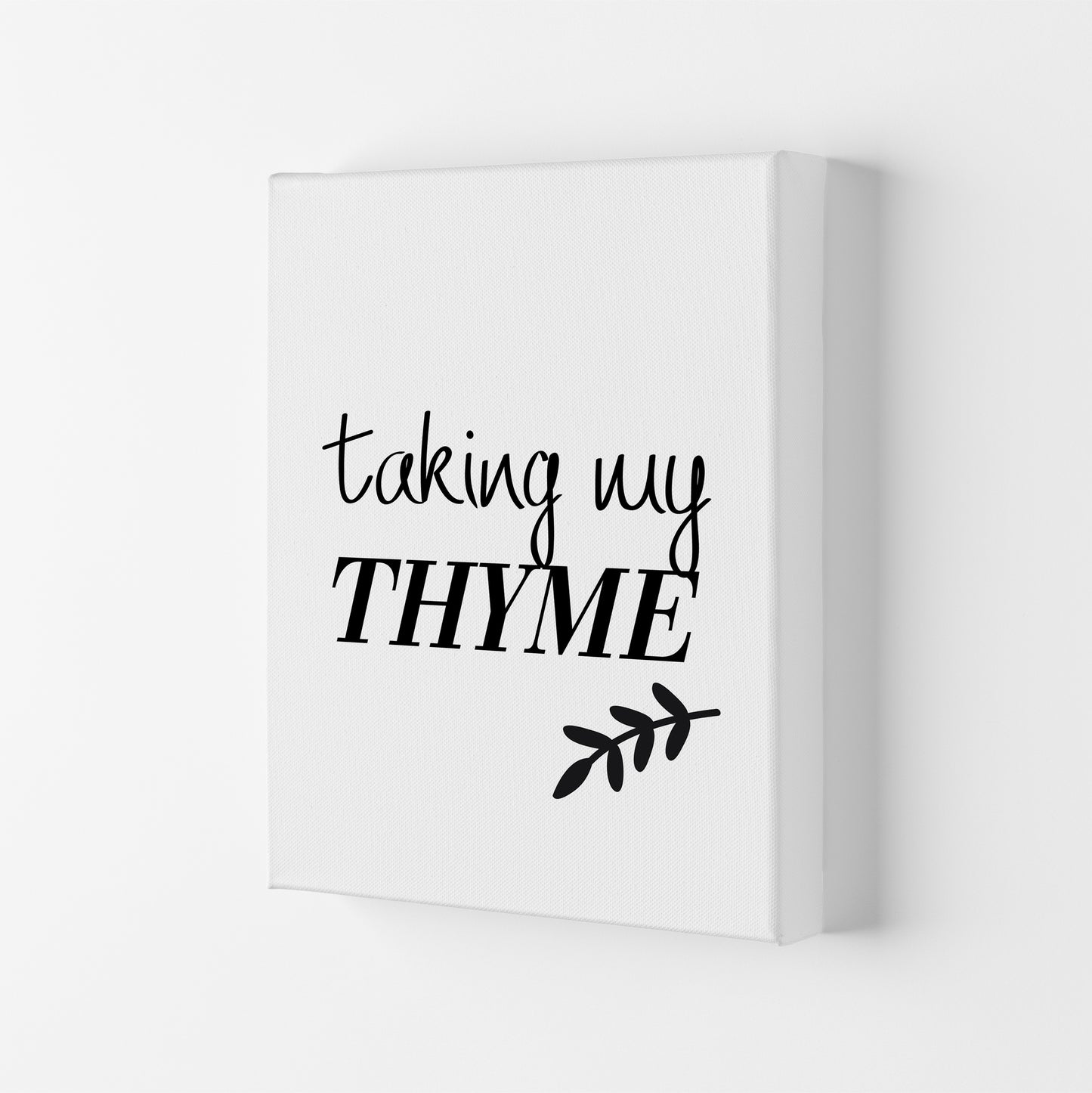 Taking My Thyme Art Print by Pixy Paper Canvas