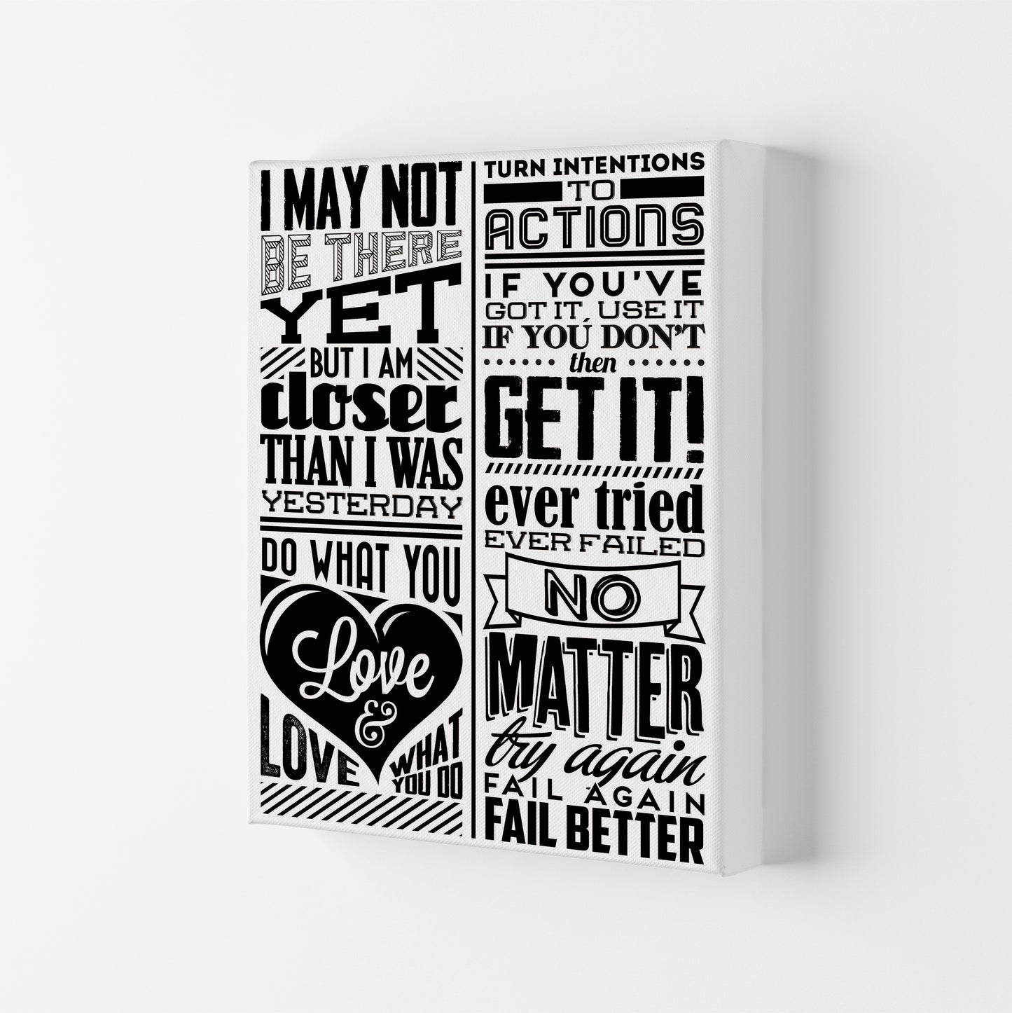 I May Not Be There Yet Vintage Art Print by Pixy Paper Canvas