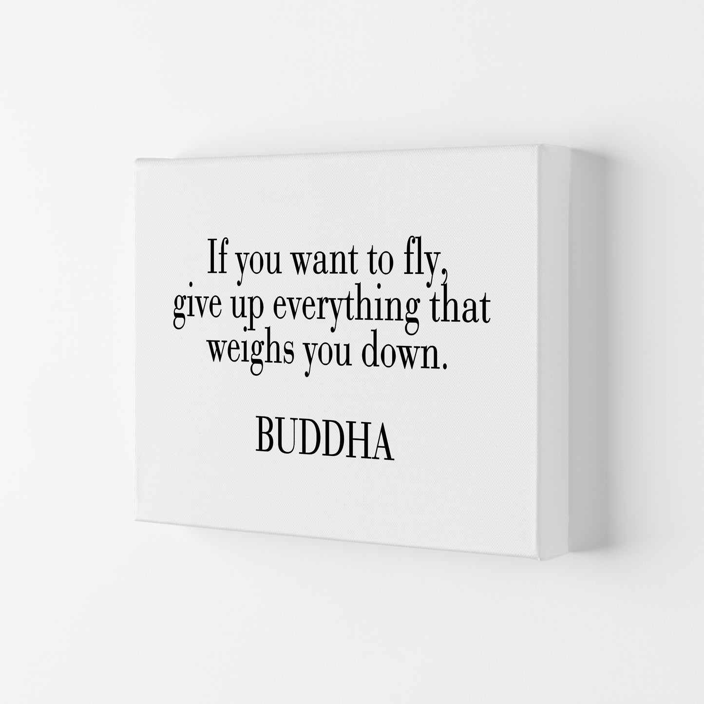 If You Want To Fly - Buddha Art Print by Pixy Paper Canvas