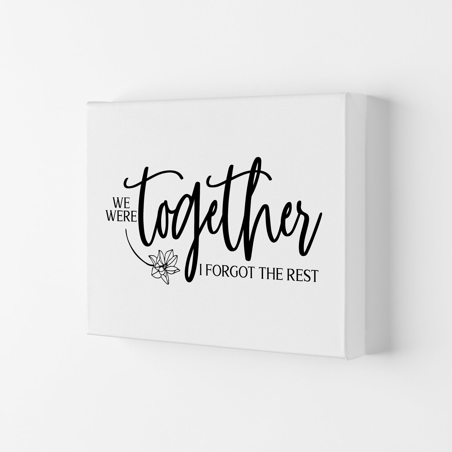 We Were Together Landscape Art Print by Pixy Paper Canvas