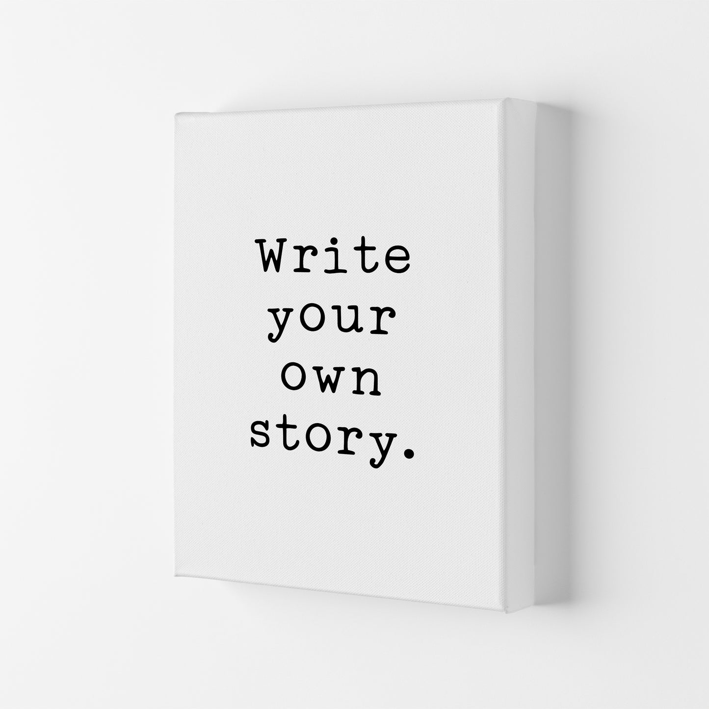 Write Your Own Story Art Print by Pixy Paper Canvas