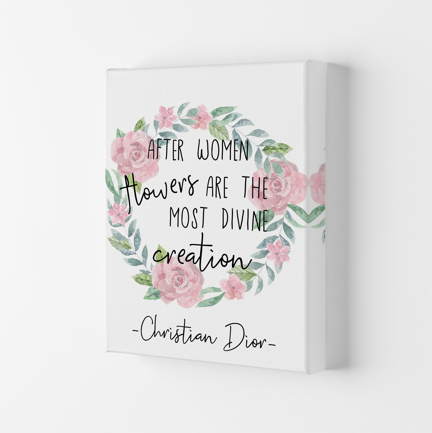 After Women Flowers Art Print by Pixy Paper Canvas