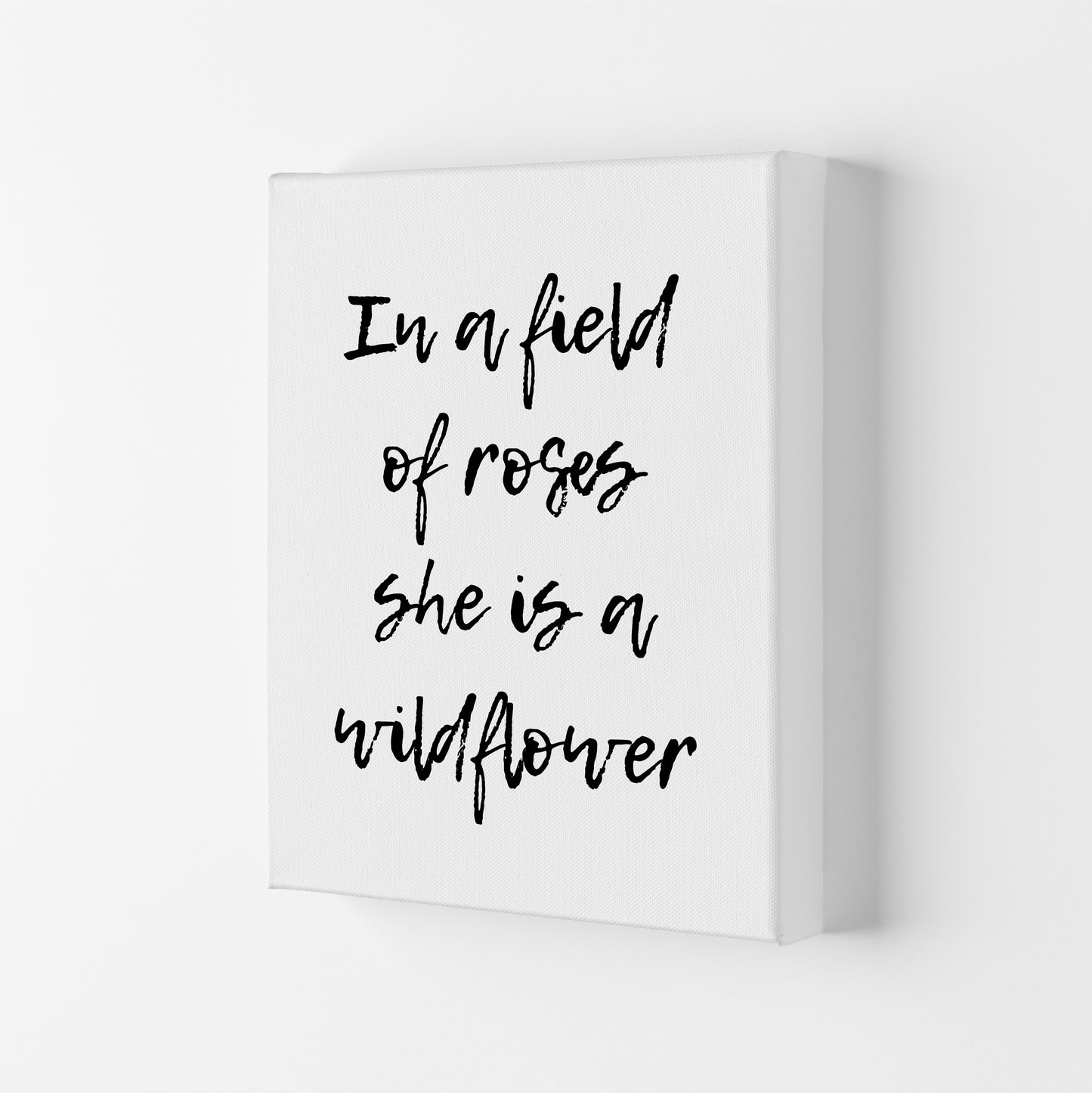 In A Field Of Roses Art Print by Pixy Paper Canvas