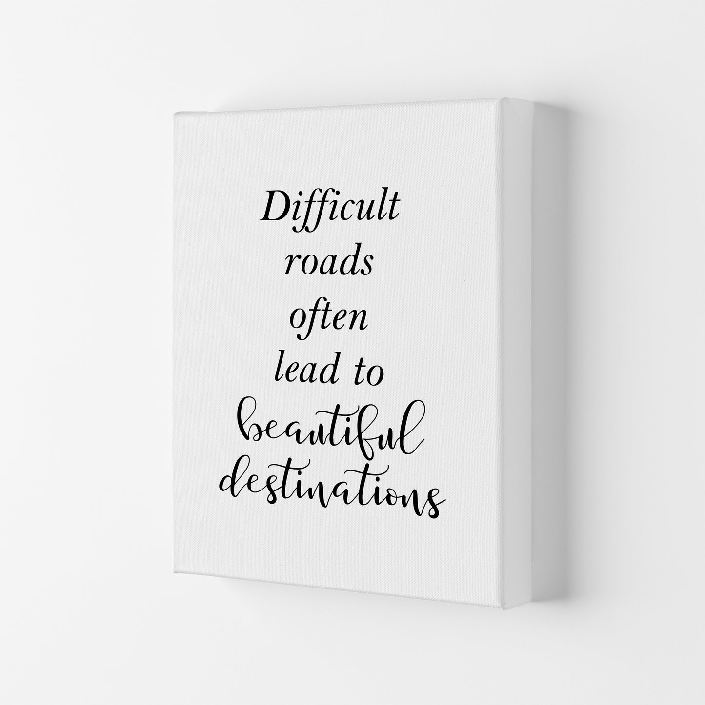 Difficult Roads Art Print by Pixy Paper Canvas