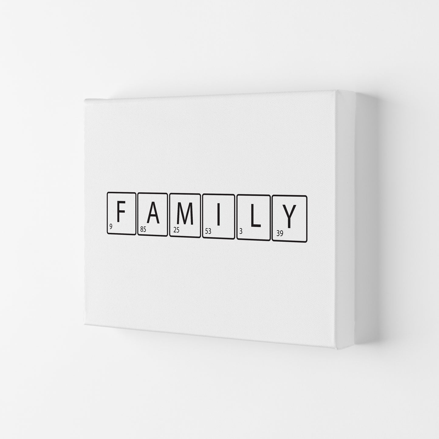 Family Letters Art Print by Pixy Paper Canvas