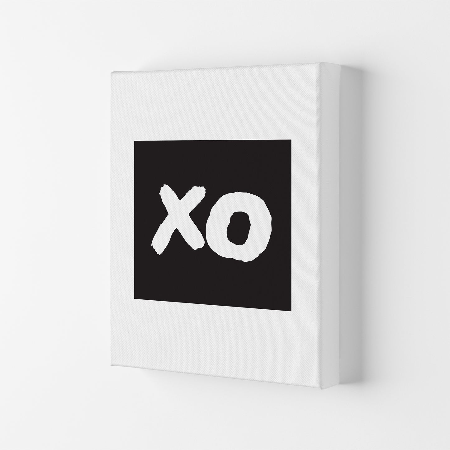 Xo Black Box Art Print by Pixy Paper Canvas