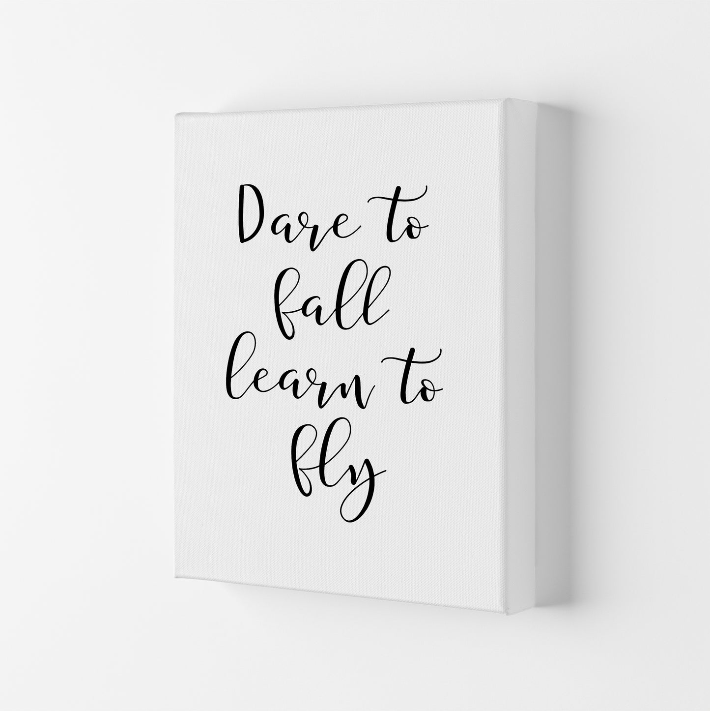 Dare To Fall Art Print by Pixy Paper Canvas