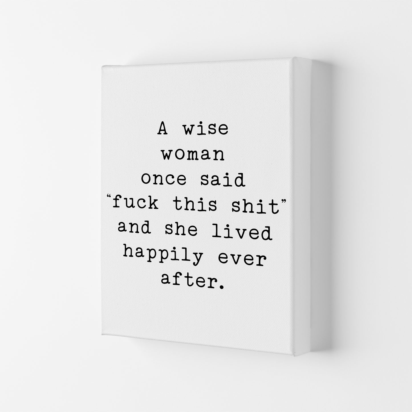 A Wise Woman Art Print by Pixy Paper Canvas