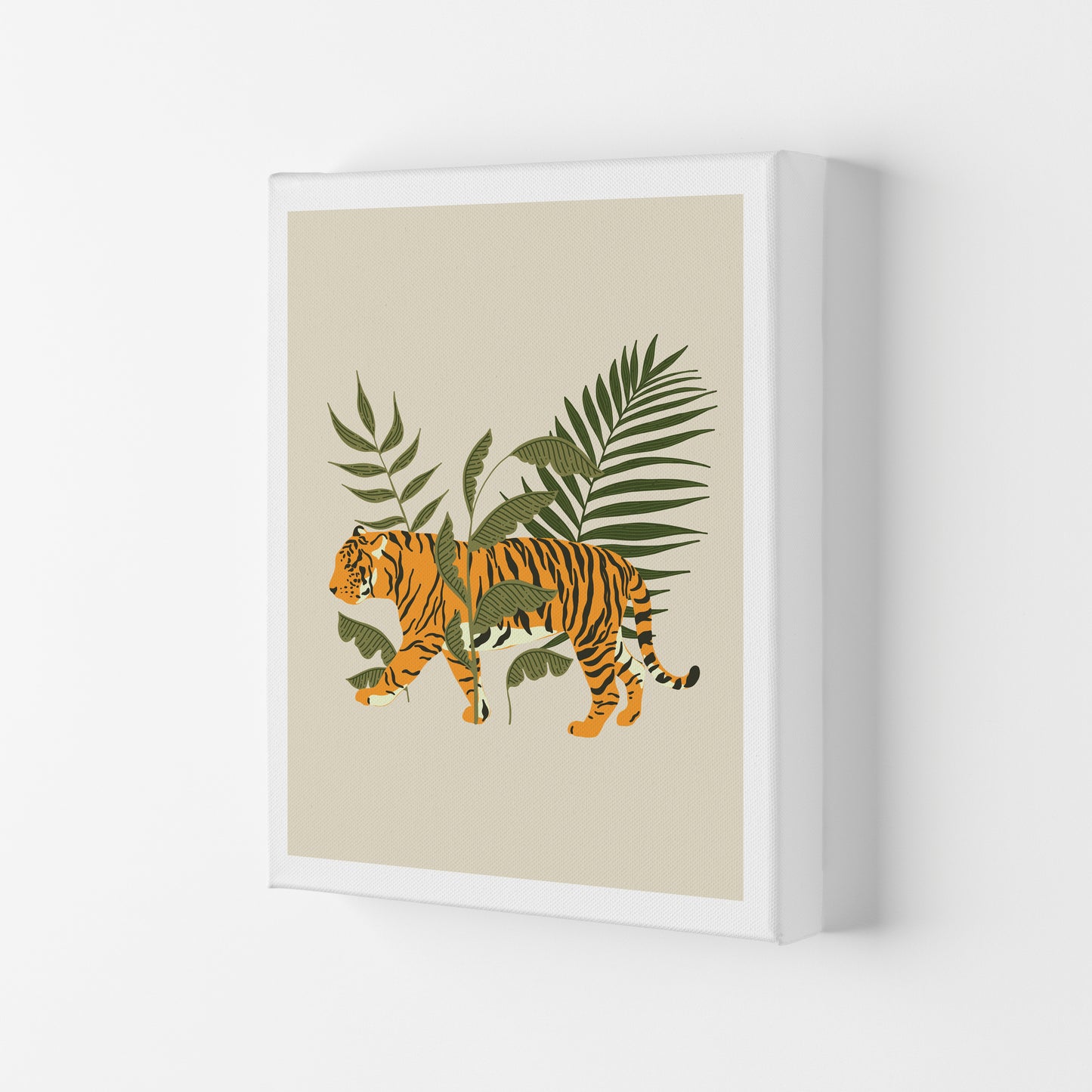 Wild Collection Tiger Art Print by Pixy Paper Canvas